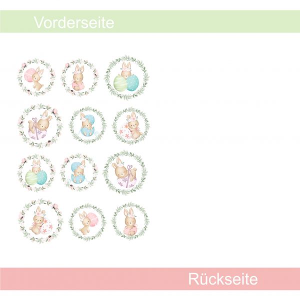Osterhasenkränze - Designpapier